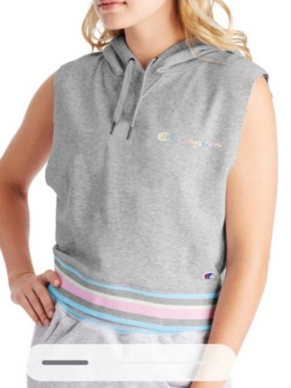 Champion Campus French Terry Sleeveless Hoodie XL